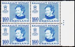 1979. Queen Margrethe. 160 Øre Blue 4-Block.  (Michel: 114) - JF175173 - Gebraucht