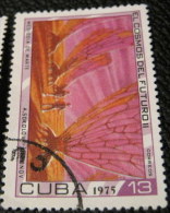 Cuba 1975 Cosmonautics Day - Science Fiction Paintings 13c - Used - Oblitérés