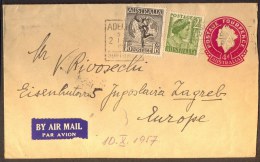 AUSTRALIA  - AIRMAIL POST STATIONERY  - QE II - 1957 - Covers & Documents