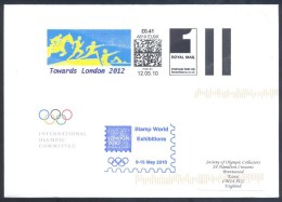 UK Olympic Games London 2012 Cover; Towards London; Modern Pentathlon Smart Stamp Meter IOC Cover Stamp Exhibition - Estate 2012: London