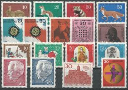 DEUTSCHLAND 1967 Mi-Nr. 529-45 Jahrgang/year Set ** MNH - Annual Collections