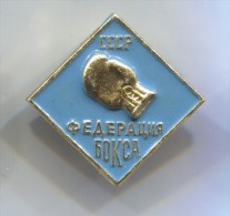 BOXING - BOX RING, Federation Russia Soviet Union, Vintage Pin Badge - Boxen