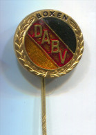 BOXING - BOX RING, Germany DABV Union Boxen, Vintage Pin Badge, Enamel - Boxen