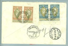 Liechtenstein 1928-12-14 Expressbrief Mit Paar Zu#72+74 Mi#82+84 - Lettres & Documents