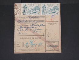 FRANCE-TOGO-Mandat Carte De Palime Pour Paris En 1949 Pas Fréquent à Voir Lot P7091 - Lettres & Documents