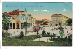 CPA TORINO (Italie-Piemonte) - Plazza S. Martino Stazione Di Porte Susa - Transportmiddelen