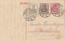 INFLA  Ganzsache P 107 I, Postkarte Gest: Pforzheim *1aa 5.2.1920, Ankündigung Der Rückkehr Aus Kriegsgefangenschaft - Cameroun