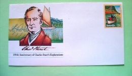 Australia 1980 Prepaid Enveloppe - Unused Charles Sturt Explorations Boat Flag - Storia Postale