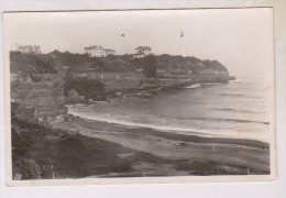 CPA PHOTO ANGLET, LA CHAMBRE D AMOUR  ET LE PHARE DE BIARRITZ EN 1956!! - Anglet