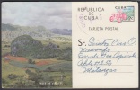 1961-EP-4 CUBA 1961. Ed.103. POSTAL STATIONERY. VALLE VIÑALES. CANCELADO. MATANZAS. USED. - Covers & Documents