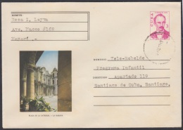 1976-EP-32 CUBA 1976. Ed.177e. POSTAL STATIONERY. ENTERO POSTAL. J. MARTI. PLAZA DE LA CATEDRAL. MAYARI. USED. - Briefe U. Dokumente