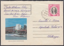 1977-EP-25 CUBA 1977. Ed.178c. POSTAL STATIONERY. ENTERO POSTAL. J. MARTI. VALLE VIÑALES. SAN JOSE DE LAS LAJAS. USED. - Storia Postale