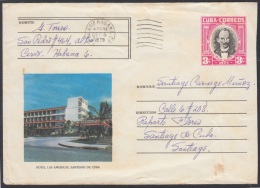 1977-EP-27 CUBA 1977. Ed.178c. POSTAL STATIONERY. ENTERO POSTAL. J. MARTI. HOTEL AMERICAS. C. CLASIF HABANA. USED. - Briefe U. Dokumente