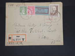 TURQUIE-Enveloppe En Recommandée De Sisli Pour Paris En 1946 Aff Plaisant à Voir P7292 - Cartas & Documentos