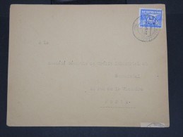 PAYS-BAS-Enveloppe De Amsterdam Pour Paris En 1943 Avec Controle Allemand Et  Timbre Pérforé  à Voir P7293 - Cartas & Documentos