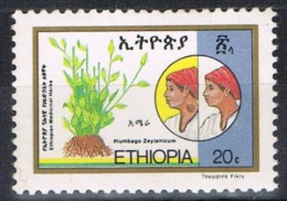 Sello ETHIOPIA, Plantes Medicinals, Herbs. Plumbago ** - Plantes Médicinales