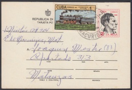 1980-EP-39 CUBA 1980. Ed.127. POSTAL STATIONERY. TARJETA POSTAL. JULIO ANTONIO MELLA. MACURIGES. FRANQUEADA. USED. - Brieven En Documenten