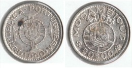 MOZAMBIQUE 20 ESCUDO 1960 PLATA SILVER G1 - Mosambik