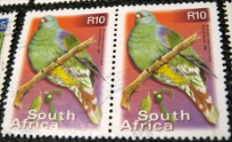 South Africa 2000 Bird Treron Calva 10r X2 - Used - Oblitérés