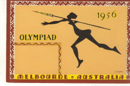 CPA (sports Jeux Olympiques )    MELBOURNE  1956 - Olympic Games