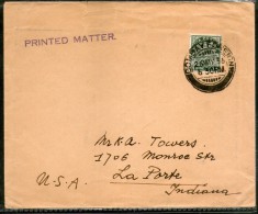 India 1936 KG V 9ps Stamped Cover Bombay Foreign To United States # 1452-22 - Luchtpost