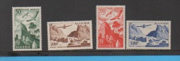 ALGÉRIE - Yvert PA 9 / 12 - Airmail