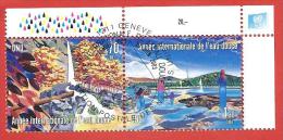 ONU - NAZIONI UNITE GINEVRA USATO FDC - 2003 - Anno Internazionale Dell´acqua - 0,70 + 1,30 Fr. - Michel NT-GE 470-471 - Oblitérés