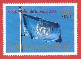 ONU - NAZIONI UNITE GINEVRA MNH - 2001 - Premio Nobel Per La Pace - 0,90 Fr. - Michel NT-GE 432 - Ungebraucht