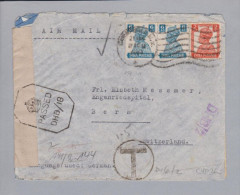 Indien Cawnpore 1944-02-14 Zensur Airmail Brief Nach Bern - Poste Aérienne