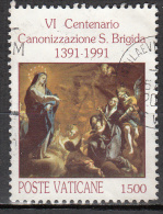 Vatican City   Scott No   888     Used    Year  1991 - Oblitérés