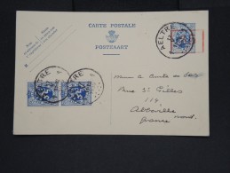 BELGIQUE - Entier Postal Surchargé +complémént De Aeltre Pour Abbeville En 1935 - Aff Plaisant - à Voir Lot P7432 - Tarjetas 1934-1951