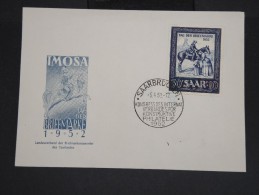 SARRE - Enveloppe F.d.c.  En 1952 - à Voir - Lot P7455 - FDC