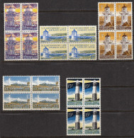 New Zealand 1969-76 Life Insurance, Mint No Hinge, Some Chalk-surfaced, Blocks, Sc# , SG L56,L57,L58a,L59a,L62a - Ongebruikt