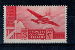 1933 EMISSIONI GENERALI POSTA AEREA CINQUANTENARIO ERITREO 3 LIRE **MNH FRESCO ALTA QUALITA' - Amtliche Ausgaben