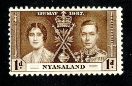 2324x)  Nyasaland 1937 - SG #128  Mm* ( Catalogue £.50 ) - Nyassaland (1907-1953)