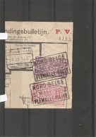 Belgique -Nord Belge ( TR 141 Et 157 Sur Fragment à Oblitération "NORD BELGE -FLEMALLE-HAUTE 2") - Nord Belge