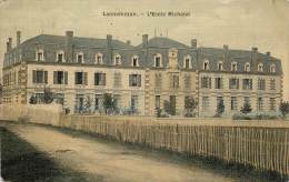 LANNEMEZAN ECOLE MICHELET CARTE COLORISEE ET TOILEE - Lannemezan