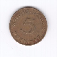 5 PFENNIG 1966 D (Id-275) - 5 Pfennig