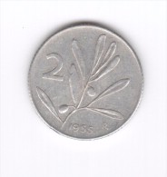 2 Lire 1955 (Id-311) - 2 Lire