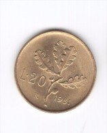 20 Lire 1981 (Id-375) - 20 Liras