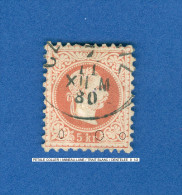 1867 /1880 N° 34 DENTELÉ  9 1/2  OBLITÉRÉ SANS GOMME DOS CHARNIÈRE - Errores & Curiosidades