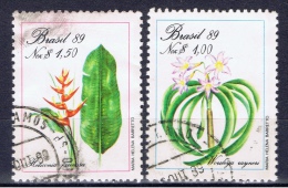 BR+ Brasilien 1989 Mi 2300-01 2315 Blumen, Handelskammer - Gebruikt