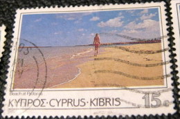 Cyprus 1985 Tourism Beach At Protaras 15c - Used - Used Stamps