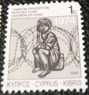 Cyprus 1989 Refugee Fund 1c - Used - Used Stamps