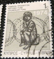 Cyprus 1993 Refugee Fund 1c - Used - Used Stamps