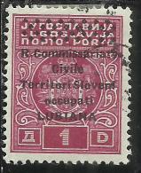 OCCUPAZIONE ITALIANA LUBIANA 1941 TASSE TAXES SEGNATASSE POSTAGE DUE COMMISSARIATO 1 D USATO USED OBLITERE' - Lubiana