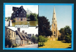 ENGLAND  -  Houghton  Multi View  Used Postcard As Scans - Huntingdonshire