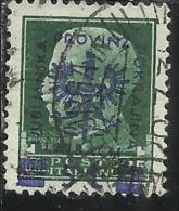 OCCUPAZIONE ITALIANA ITALY OVERPRINTED SOPRASTAMPATO ITALIA 1944 LUBIANA TEDESCA GERMAN OCCUPATION CENT. 25 USATO USED - German Occ.: Lubiana