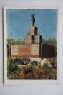 Russian Asia. Ashgabat / Ashkhabad. Lenin Monument. OLD Soviet PC. 1962 - Turkmenistan