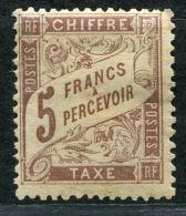 FRANCE - TAXE BANDEROLE MARRON N° 27 * NEUF , IMFIME CHARNIÉRE BON CENTRAGE - TB - 1859-1959 Mint/hinged